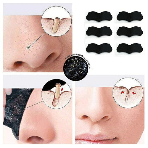 10pcs Nose Blackhead Remover Strips Mask Skin Care Shrink Pore Acne Treatment Mask Deep Nose Pore Cleansing Strips Black Head Remover