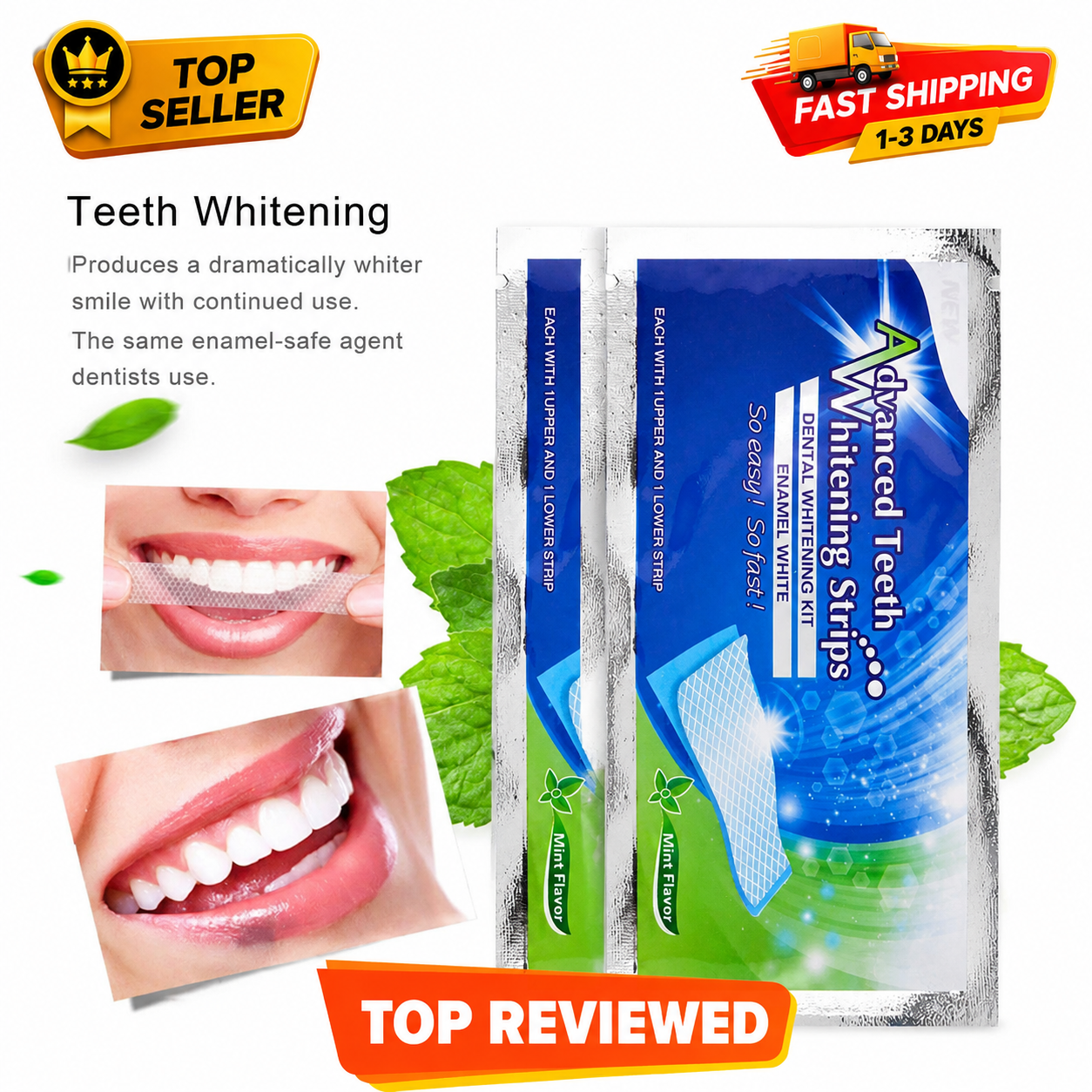 Pcs/Bag A2dvanced Teeth Whitening Strips Teeth Oral Hygiene Care Dental Bleaching Teeth Strips Whitening Dental Bleaching Tools