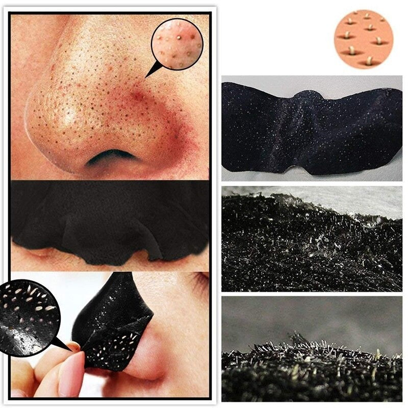 10pcs Nose Blackhead Remover Strips Mask Skin Care Shrink Pore Acne Treatment Mask Deep Nose Pore Cleansing Strips Black Head Remover