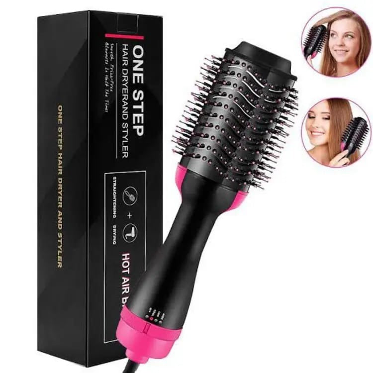 One Step Hair Dryer and Volumizer for Women – 3 in 1 Hair Styler | Hot Air Brush | Blow Dryer Brush | Hair Straightener and Curler | Hair Dryer Brush for Girls | Hair Straightener Comb