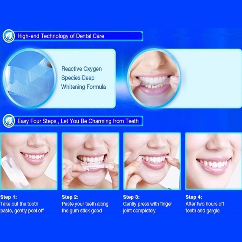 Pcs/Bag A2dvanced Teeth Whitening Strips Teeth Oral Hygiene Care Dental Bleaching Teeth Strips Whitening Dental Bleaching Tools