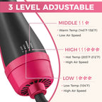 One Step Hair Dryer and Volumizer for Women – 3 in 1 Hair Styler | Hot Air Brush | Blow Dryer Brush | Hair Straightener and Curler | Hair Dryer Brush for Girls | Hair Straightener Comb